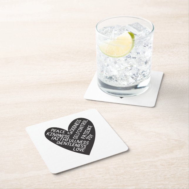 Posavasos Cuadrado De Papel Fruit of spirit (In situ)