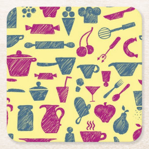 Posavasos Cuadrado De Papel Fuentes de la cocina