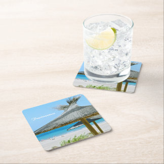 Posavasos Cuadrado De Papel Fuerteventura Cork Coaster