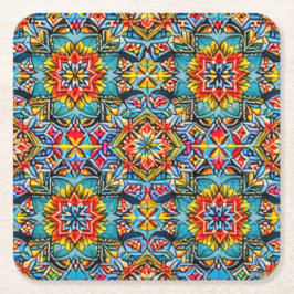 Posavasos Cuadrado De Papel Funky Coasters