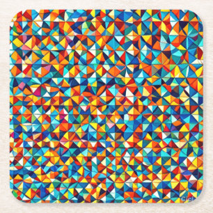 Posavasos Cuadrado De Papel Funky Coasters