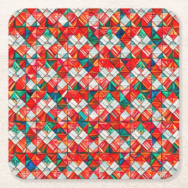 Posavasos Cuadrado De Papel Funky Coasters