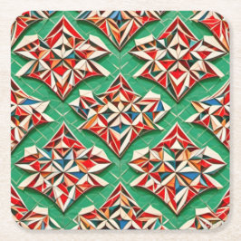 Posavasos Cuadrado De Papel Funky Coasters