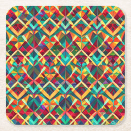 Posavasos Cuadrado De Papel Funky Coasters