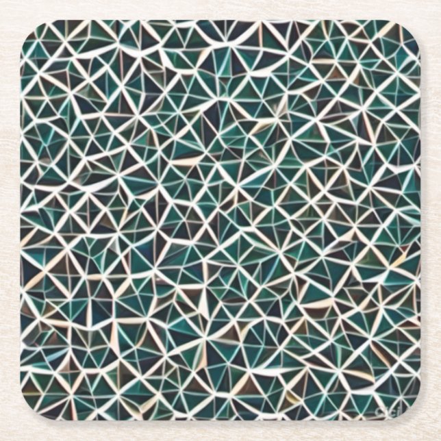 Posavasos Cuadrado De Papel Funky Coasters (Anverso)