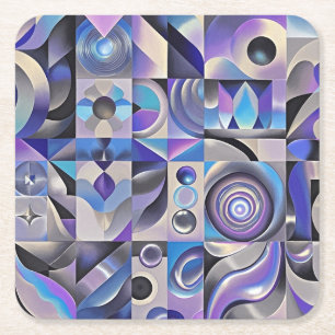 Posavasos Cuadrado De Papel Funky Coasters