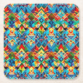 Posavasos Cuadrado De Papel Funky Coasters