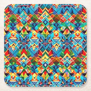 Posavasos Cuadrado De Papel Funky Coasters