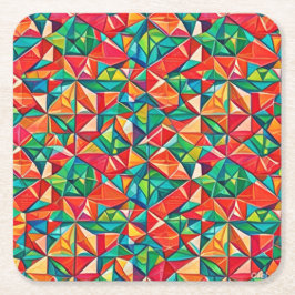 Posavasos Cuadrado De Papel Funky Coasters