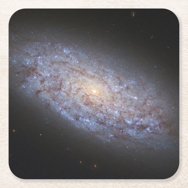 Posavasos Cuadrado De Papel Galaxia enana Ngc 5949. (Anverso)
