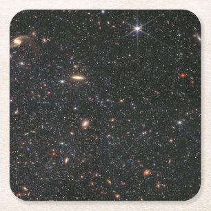 Posavasos Cuadrado De Papel Galaxia enana WLM interna   NIRCam   JWST