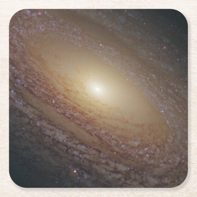 Posavasos Cuadrado De Papel Galaxia Espiral Ngc 2841 (Anverso)