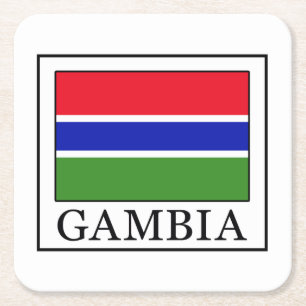 Posavasos Cuadrado De Papel Gambia