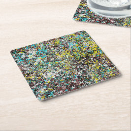 Posavasos Cuadrado De Papel Geared Toward Abstract Art Design Lover 