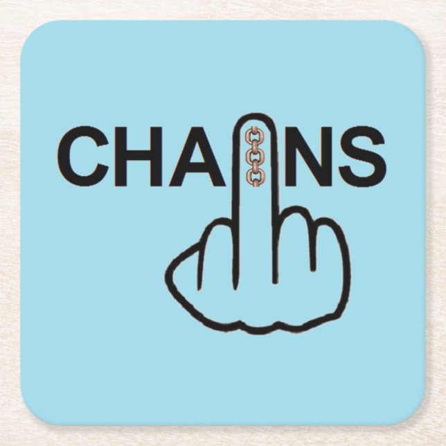 Posavasos Cuadrado De Papel Giro de las capas de la escayola (Anverso)