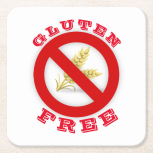 Posavasos Cuadrado De Papel Gluten Free