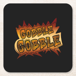 Posavasos Cuadrado De Papel Gobble Gobble Graffiti Paper