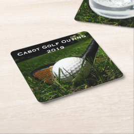 Posavasos Cuadrado De Papel Golf 101