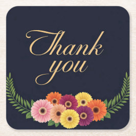 Posavasos Cuadrado De Papel Gracias