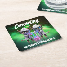 Graciosos científicos de gatos mal pensados Cumple