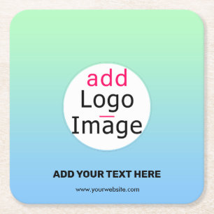 Posavasos Cuadrado De Papel Gradiente de Personalizado profesional de moda