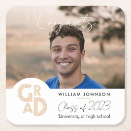 Posavasos Cuadrado De Papel Grado de felicitaciones de 2023