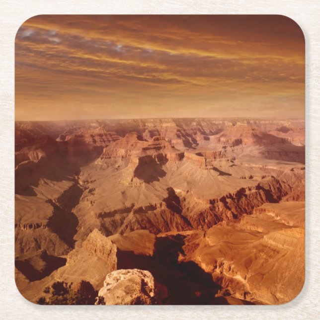 Posavasos Cuadrado De Papel Gran Cañón (Anverso)