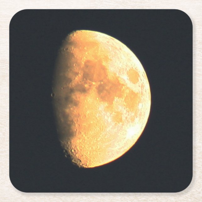 Posavasos Cuadrado De Papel Gran Coasterisco de la Luna Antigua (Anverso)