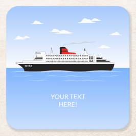 Posavasos Cuadrado De Papel Gran Fiesta de Pool