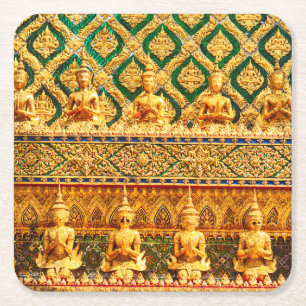 Posavasos Cuadrado De Papel Gran Palacio En Bangkok, Tailandia