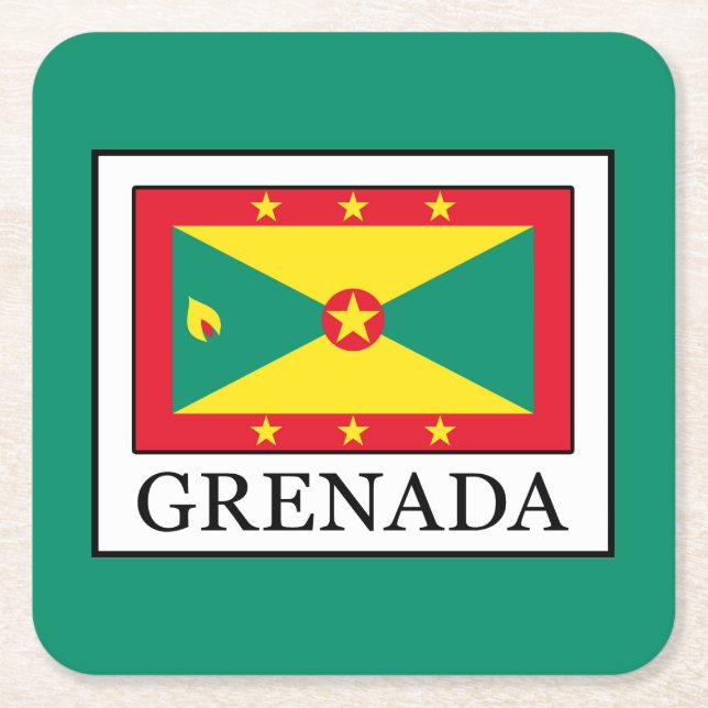 Posavasos Cuadrado De Papel Granada (Anverso)