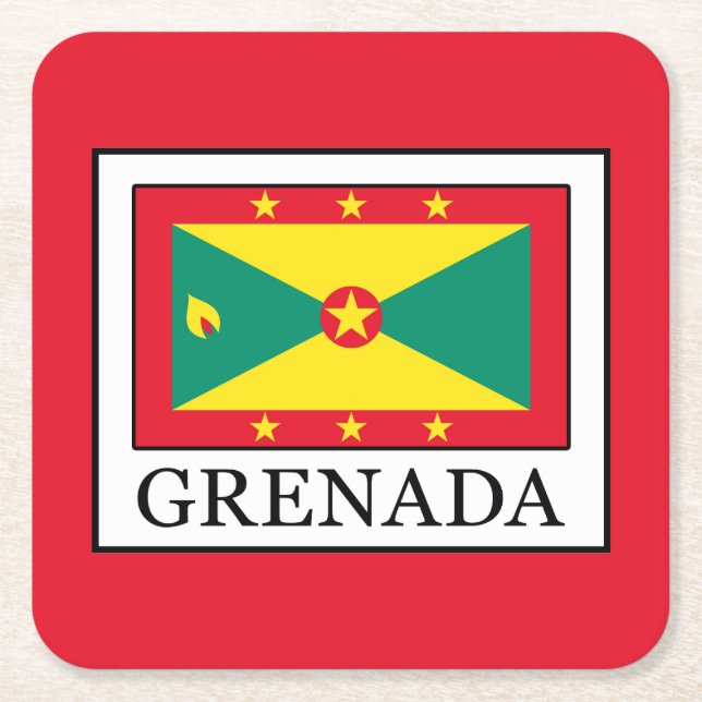 Posavasos Cuadrado De Papel Granada (Anverso)