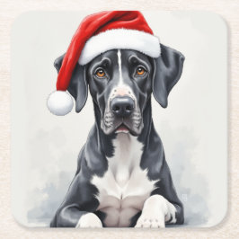Posavasos Cuadrado De Papel Great Dane Coaster