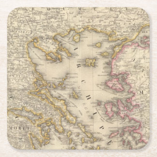 Posavasos Cuadrado De Papel Grecia Europa 27