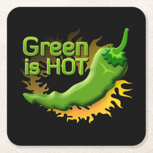 Posavasos Cuadrado De Papel Green es HOT