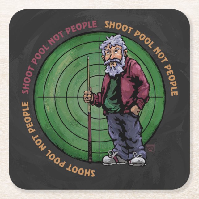 Posavasos Cuadrado De Papel Grupo de tiro No personas (Anverso)