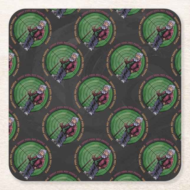 Posavasos Cuadrado De Papel Grupo de tiro No personas (Anverso)