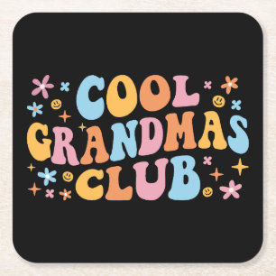 Posavasos Cuadrado De Papel Guay Grandmas Club III