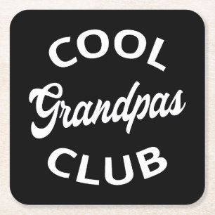 Posavasos Cuadrado De Papel Guay Grandpas Club I