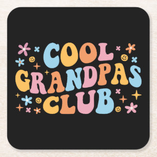 Posavasos Cuadrado De Papel Guay Grandpas Club III