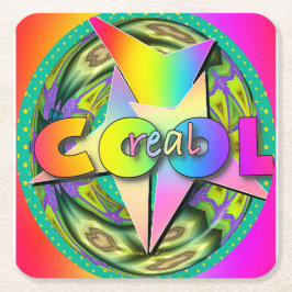 Posavasos Cuadrado De Papel Guay real