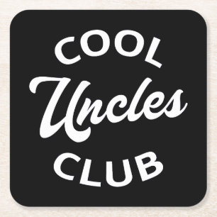 Posavasos Cuadrado De Papel Guay Uncles Club I