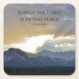 Posavasos Cuadrado De Papel Guión de la Biblia de los Grandes Tetos