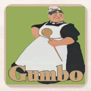 Posavasos Cuadrado De Papel Gumbo Cook