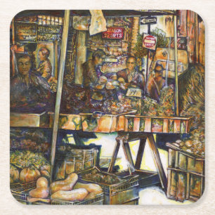 Posavasos Cuadrado De Papel Hace que la creatividad brille todo lo más