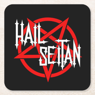 Posavasos Cuadrado De Papel Hail Seitan Square Paper Coaster