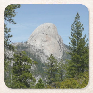 Posavasos Cuadrado De Papel Half Dome desde Panorama Trail II