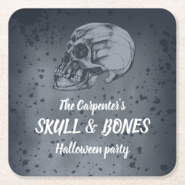Posavasos Cuadrado De Papel Halloween de Skull & Bones