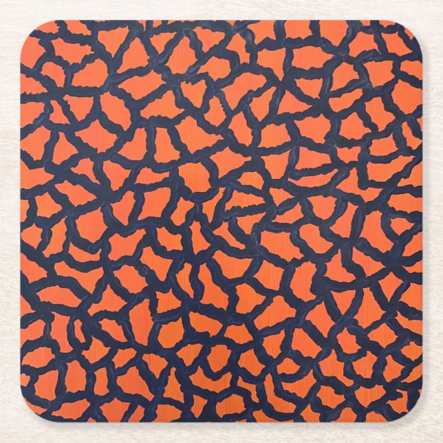 Posavasos Cuadrado De Papel Hallowsheen (Anverso)