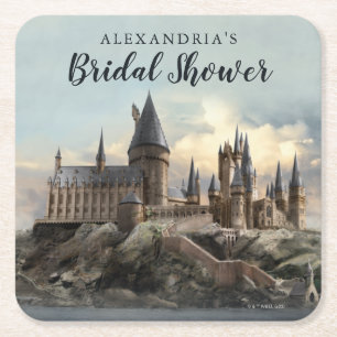 Posavasos Cuadrado De Papel Harry Potter   Despedida de soltera en el castillo